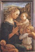 Sandro Botticelli Filippo Lippi,Madonna with Child and Angels or Uffizi Madonna china oil painting reproduction